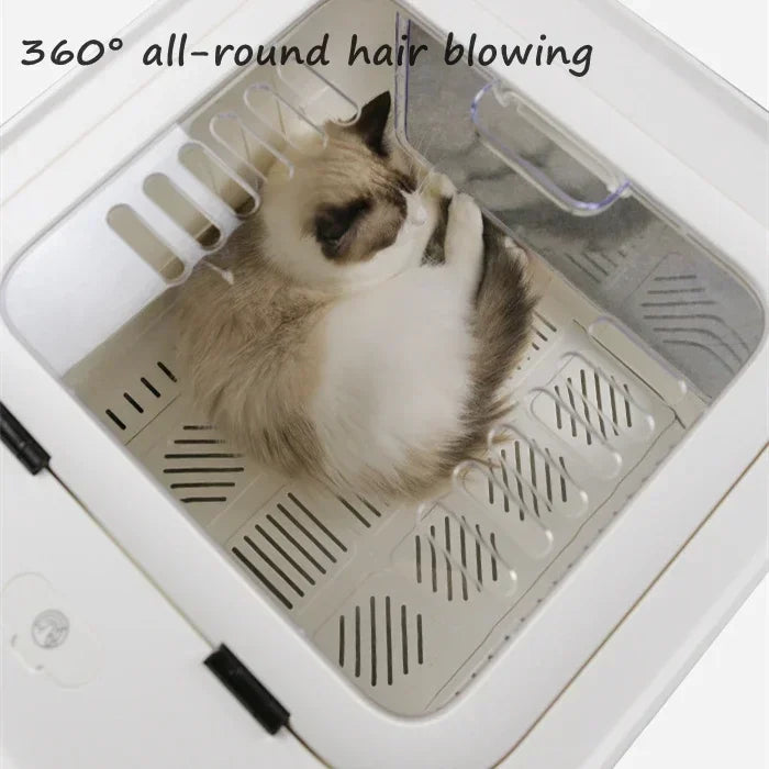 60L Pet Hair Box Large Space with Care Spray Module Dog Blow Dryer Pet Hair Dryer